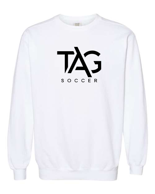 TAG Soccer | Comfort Colors Crewneck Sweatshirt (White)